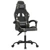 vidaXL Gaming-Stuhl Drehbar Schwarz und Tarnfarben Kunstleder
