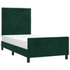 vidaXL Bettgestell ohne Matratze Dunkelgr&uuml;n 90x190 cm Samt