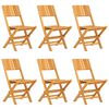 vidaXL 7-tlg. Garten-Essgruppe Massivholz Teak
