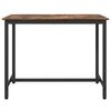 vidaXL Tisch Ger&auml;ucherte Eiche 100 x 50 x 76,5 cm