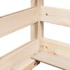 vidaXL Kinderbett mit Dach 75x190 cm Massivholz Kiefer