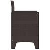 vidaXL Gartenstuhl mit Kissen 2 pcs Braun 53 x 49 x 85 cm Polypropylen