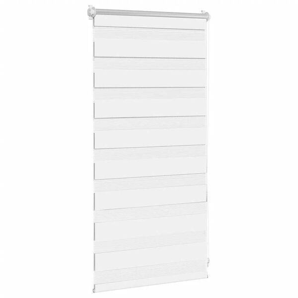 vidaXL Zebra-Rollo 40,9 x 100 cm, Stoffbreite 36,7 cm, Wei&szlig;