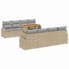 vidaXL Garten-Sofa-Set 7 stk. Beige und Hellgrau