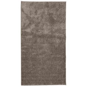 vidaXL Teppich ISTAN Hochflor Gl&auml;nzend Grau 80x150 cm