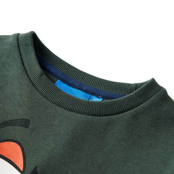 Kinder-Sweatshirt Dunkelgr&uuml;n 92
