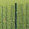 vidaXL Zaun mit Pfosten Gr&uuml;n 1 x 10 m Stahl