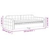 vidaXL Tagesbett mit Matratze Gelb 100x200 cm Samt