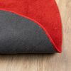 vidaXL Teppich OVIEDO Kurzflor Rot &Oslash; 160 cm
