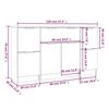 vidaXL Sideboards 3 Stk. Sonoma-Eiche Holzwerkstoff