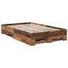 vidaXL Bettrahmen mit Kopfteil Altholz 120 x 200 cm Holzwerkstoff