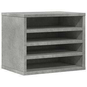 vidaXL Schreibtisch-Organizer Betongrau 36x26x29,5 cm Holzwerkstoff