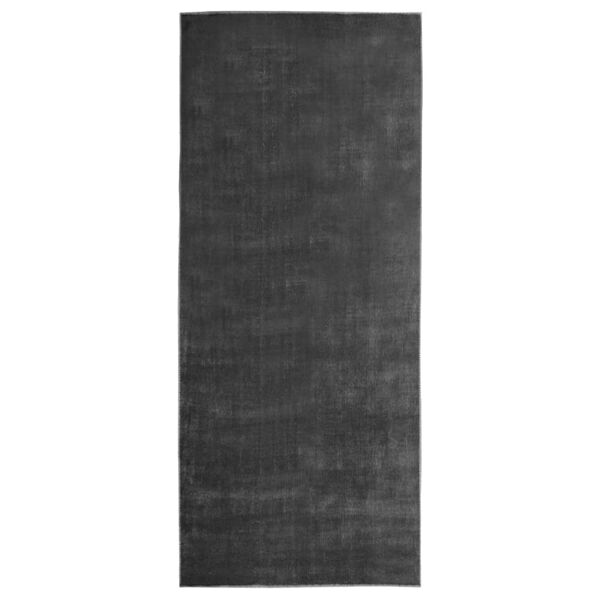 vidaXL Teppichl&auml;ufer Waschbar Faltbar Anthrazit 80x200 cm Polyester