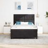 vidaXL Boxspringbett mit Matratze Schwarz 160 x 200 cm Stoff