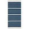 vidaXL Teppich Marineblau 80x150 cm Baumwolle