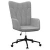 vidaXL Relaxsessel Hellgrau Stoff