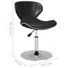 vidaXL Esszimmerst&uuml;hle 4 Stk. Schwarz Kunstleder