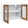 vidaXL Hängeglasschrank Lyon Altholz-Optik 80x31x60 cm Holzwerkstoff