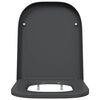vidaXL Toilettensitz Anthrazit 47,5 x 35 x 3,6 cm Duroplast