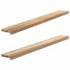 vidaXL Fensterb&auml;nke 2 Stk. Unbehandelt 140x15x2 cm Massivholz Eiche