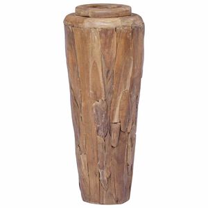 vidaXL Deko-Vase 40 x 100 cm Massivholz Teak