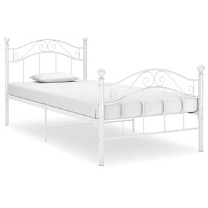 vidaXL Bett Wei&szlig; Metall 90x200 cm