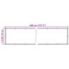 vidaXL Balkon-Sichtschutz Pflanzen-Optik Gr&uuml;n 400x75 cm PVC