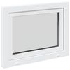 vidaXL Kellerfenster "RISOR" 80x70 cm Drehkipp DIN Links Wei&szlig;