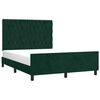 vidaXL Bettgestell ohne Matratze Dunkelgr&uuml;n 140x190 cm Samt