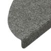 vidaXL Stufenmatten Selbstklebend 10 Stk. Grau 56x17x3 cm