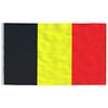 vidaXL Flagge Belgiens mit Mast 5,5 m Aluminium
