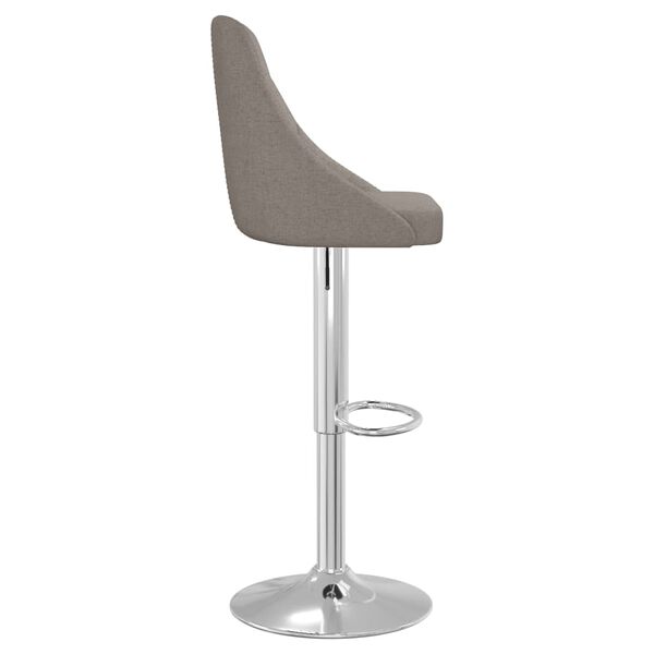vidaXL Barhocker 2 Stk. Dunkelgrau Stoff