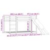 vidaXL Etagenbett mit Rutsche und Gardinen Rosa 90x200 cm