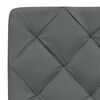 vidaXL Bettgestell mit LED ohne Matratze Dunkelgrau 120x200 cm Stoff