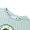 Kinder-T-Shirt mit Streifen Helles Minzgr&uuml;n 104