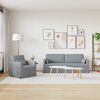 vidaXL Sofa 2 pcs Hellgrau