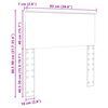 vidaXL Kopfteil Beton Grau 90 cm Holzwerkstoff