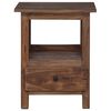 vidaXL Nachttisch Braun 30 x 30 x 47 cm Massives upgecyceltes Holz