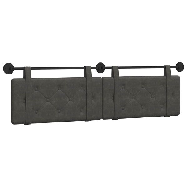 vidaXL H&auml;ngevorderseite Schwarz 190 x 55 x 5 cm Antikes PU
