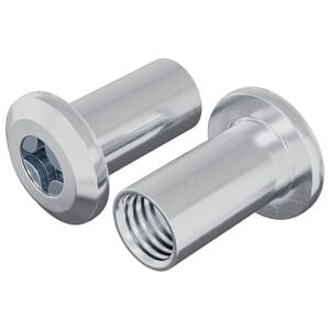vidaXL Sicherungsmutter 2 stk. Nickel M6 x 15 mm Stahl
