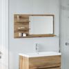 vidaXL Badspiegel mit Ablagen Artisan-Eiche 90x11x45 cm Holzwerkstoff