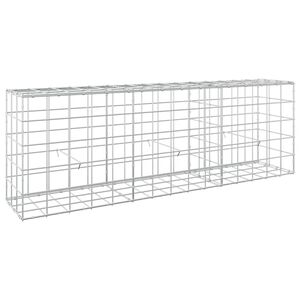 vidaXL Gabione mit 5 mm Draht und 10x10 cm Maschen 150x30x50 cm