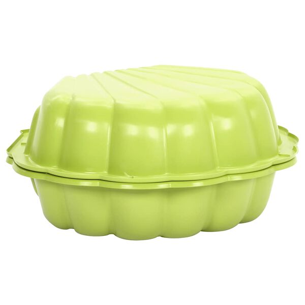 vidaXL Sandk&auml;sten 2 Stk. Gr&uuml;n 77x87x21 cm Kunststoff