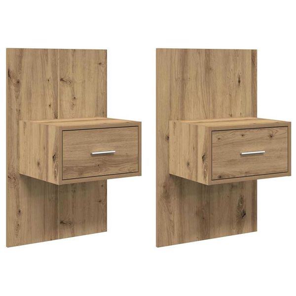vidaXL Nachttisch 2 pcs Artisan-Eiche 50 x 32,5 x 80cm Holzwerkstoff
