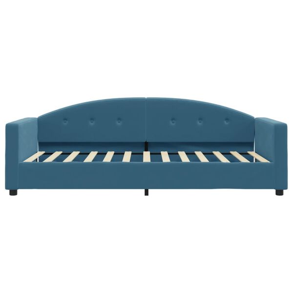 vidaXL Tagesbett Blau 90x200 cm Samt