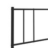vidaXL Kopfteil Metall Schwarz 150 cm