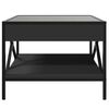 vidaXL Couchtisch mit Infinity-LED Schwarz 50x50x38 cm