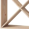 vidaXL Weinregal 4 pcs Natur 62 x 25 x 62 cm Massives Kiefernholz