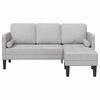 vidaXL Sofa Set mit Kissen Wolkengrau 173 x 131 x 67 cm Polyester
