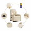 vidaXL Massagesessel Creme Stoff